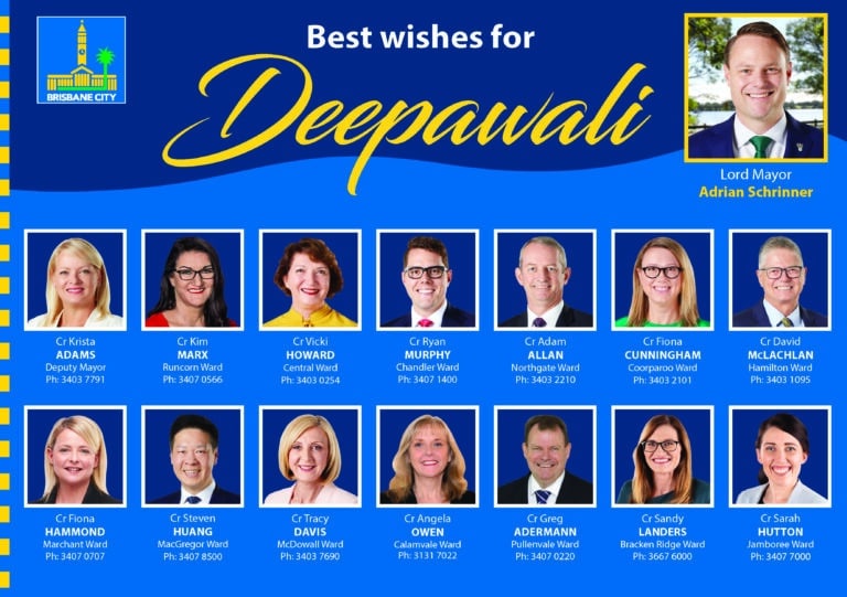 Deepawali Wishes from Brisbane City Council