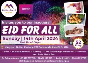 Multicultural Mailer Eid for all in Brisbane