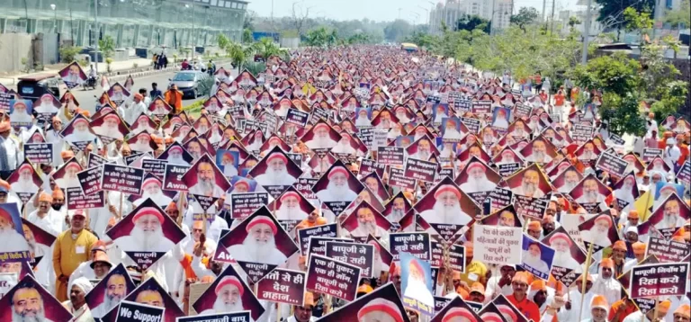 Asharam Bapu remains an influential  spiritual guru, despite facing legal issues in supposedly fake cases