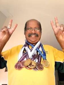 Masters Athlete Ganga Prasad Still Winning Medals a