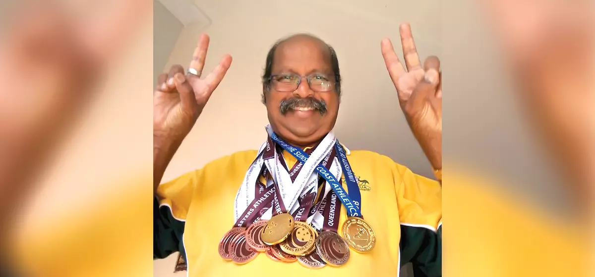 Masters Athlete Ganga Prasad Still Winning Medals