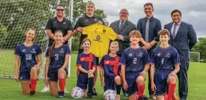 2024 Canterbury College - Rochedale Rovers FC Partnership Group Photo