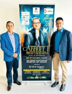 JD Media Corp and organized by events guru Jitendra & Imran with abhijeet bhattacharya event poster