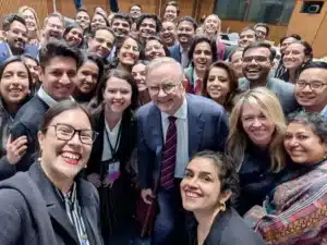 The Australia India Youth Dialogue group photo