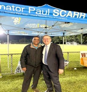 The President of the Queensland Fiji Football Association -QFFA Mr Jitendra Prasad a