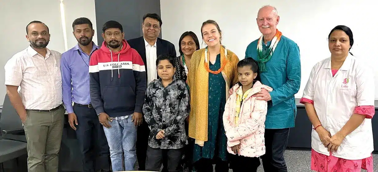 LifeGA directors with staff and patients at Life Blood Centre