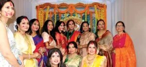 Community Gathers for Family-Hosted Durga Puja f