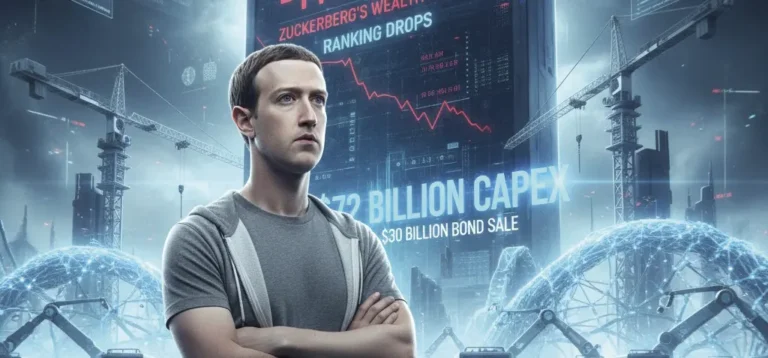 Zuckerberg Tumbles on Billionaire Index After  $72 Billion AI Gamble, Investor Panic Triggers $29 Billion Personal Wealth Plunge