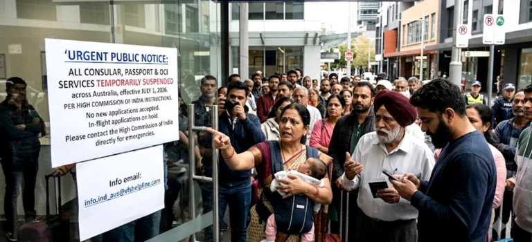 Diaspora Plunged into Uncertainty  as VFS Global Suspends Indian Consular Services Across Australia