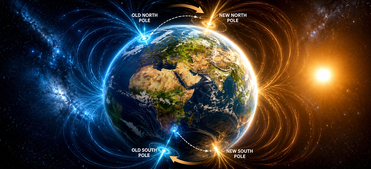 The Poles Shift Their Respective Positions
