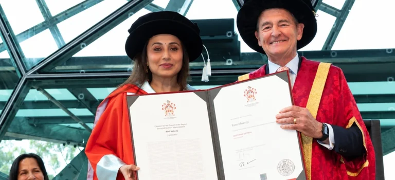 Rani Mukerji awarded Honorary Doctorate by La Trobe University